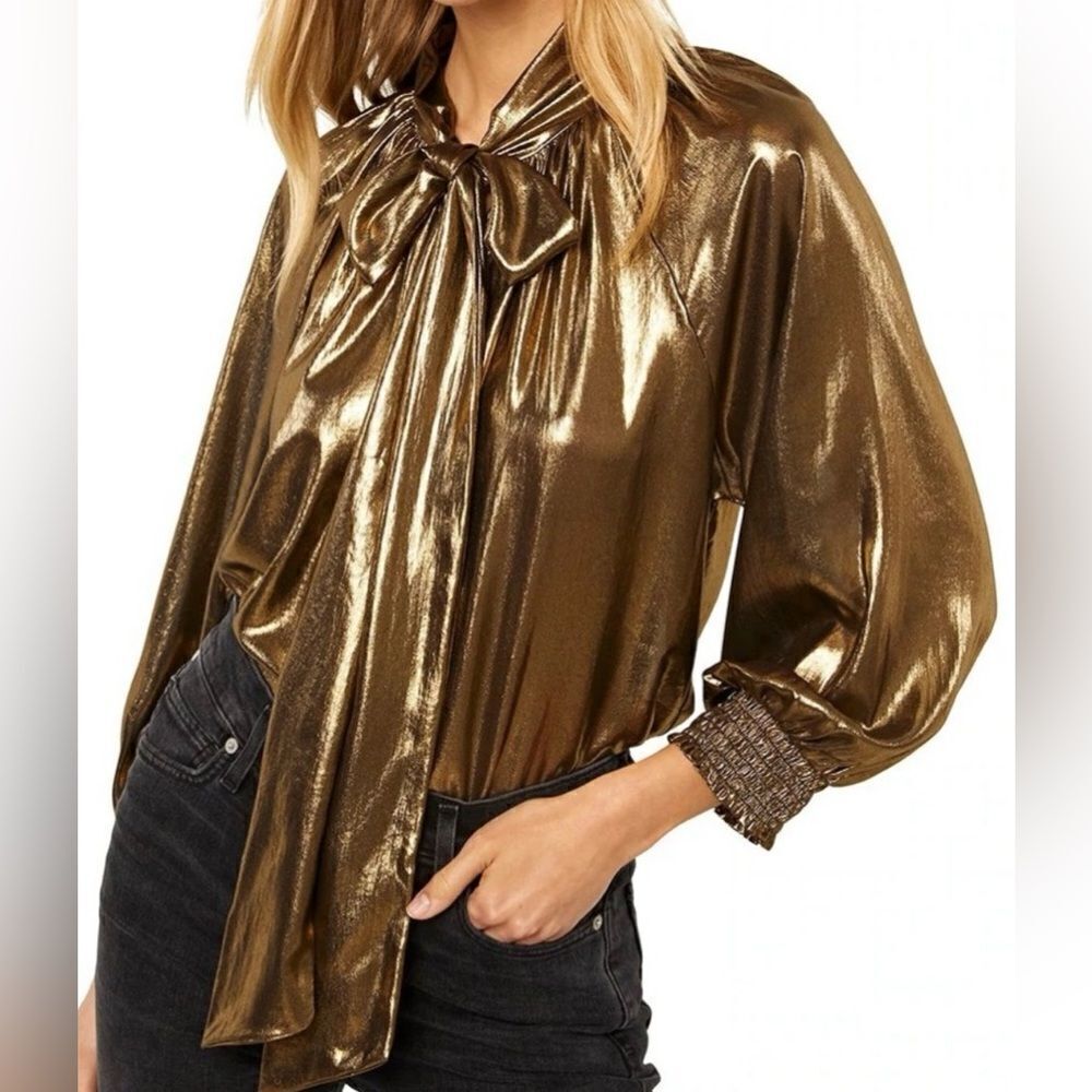COPY - MISA LA consuela gold top size Small. NWOT